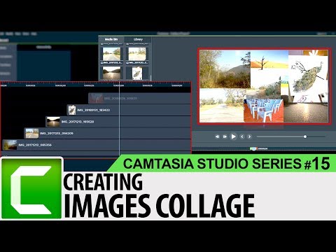 Creating Images Collage in Camtasia | Camtasia Studio 9 Tutorials for Beginners #15 | SimplyInfo