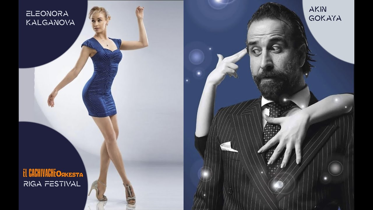 Eleonora Kalganova Akin Gokaya El Cachivache en Riga, bailan Maipo, tango.