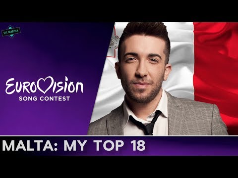Malta In Eurovision: MY TOP 18 (2000-2017)