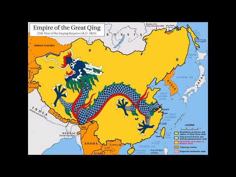Mapa da Bandeira - Dinastia Qing (1820) | NTA_Gaming