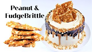Peanut Butter Cake ~Fudge & Brittle