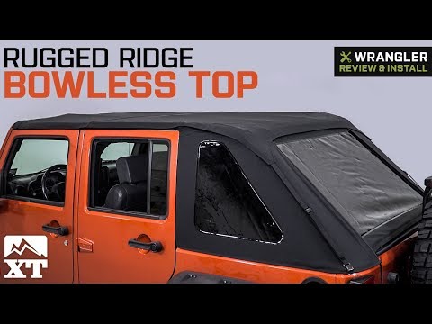 Jeep Wrangler Rugged Ridge Bowless Top - Black Diamond (2007-2018 JK 4 Door) Review & Install