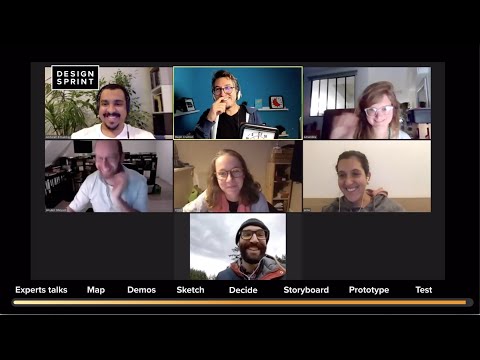 Remote Design Sprint fast forward! - This is what a real online design sprint workshop looks like