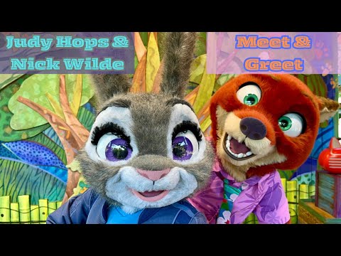 Judy Hops and Nick Wilde Meet and Greet, Animal Kingdom. 