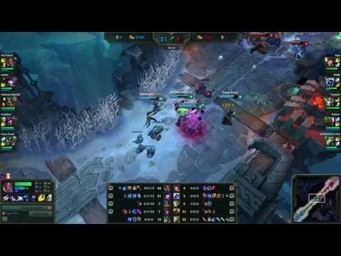 SICK 1v4 Lucian outplay full game w/ music patch 7.5 (League of Legends)