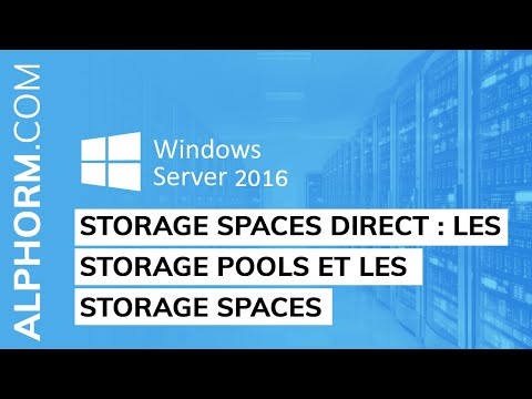Les Storage Pools et les Storage Spaces Vidéo Tuto
