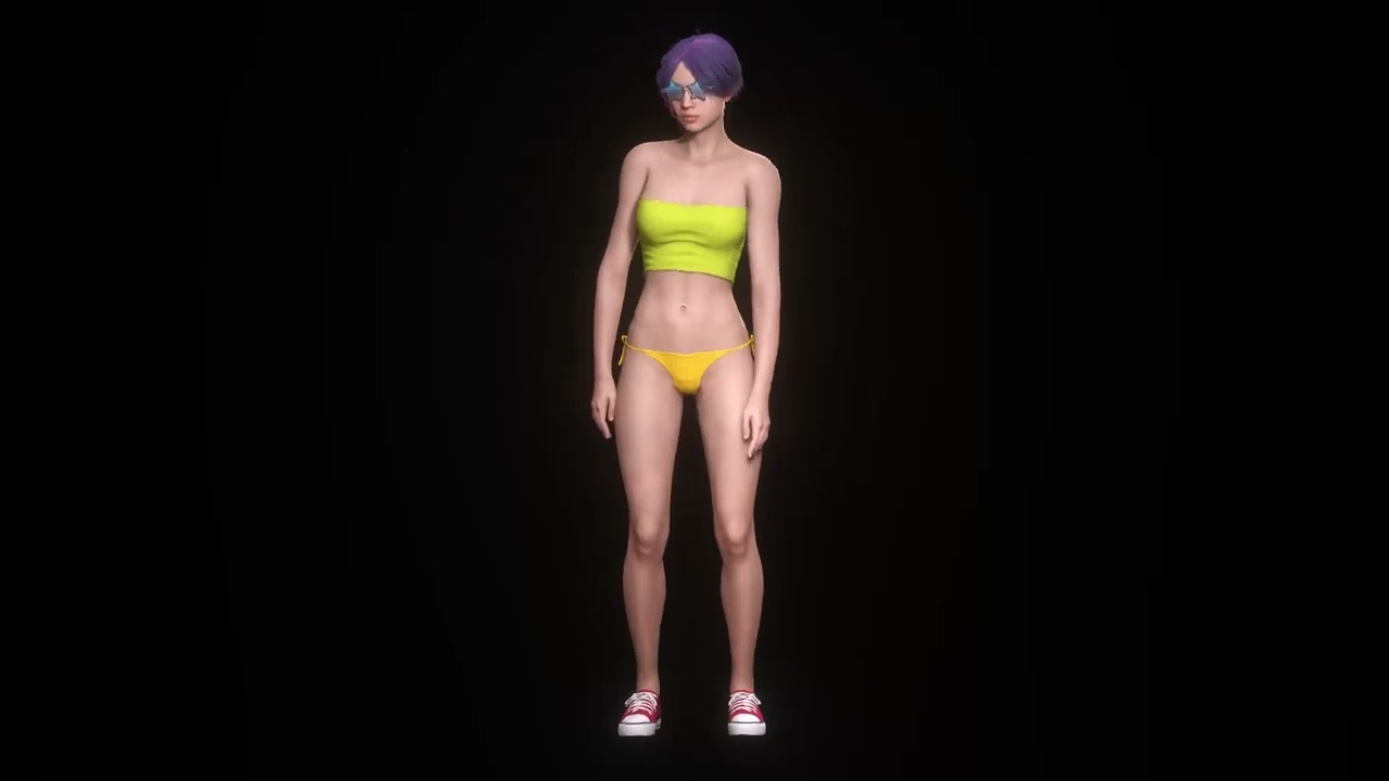 Dancing Beach Party Girl 3D Model