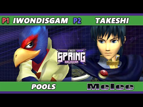Xanadu Spring Arcadian - Takeshi (Marth) Vs. Iowndisgam (Falco) Smash Melee - SSBM