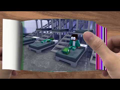 FLIPBOOK  Monster School  SQUID GAME RED LIGHT GREEN LIGHT CHALLENGE   Minecraft Animation001