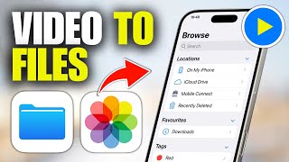 How To Add Videos To Files on iPhone (Save To Files)