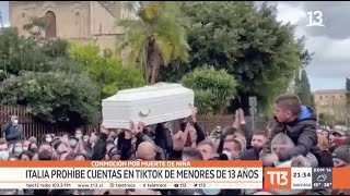 Italia prohíbe cuentas en TikTok de menores de 13 años por muerte de niña