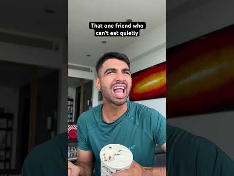 Can’t keep his mouth shut 😂 #friends #eating #food #funny #comedy #skit #relatable