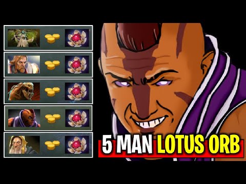 LOTUS ORB TEAM..!! Epic 5 Man Lotus Orb 1st Item by Goodwin 7.27 | Dota 2