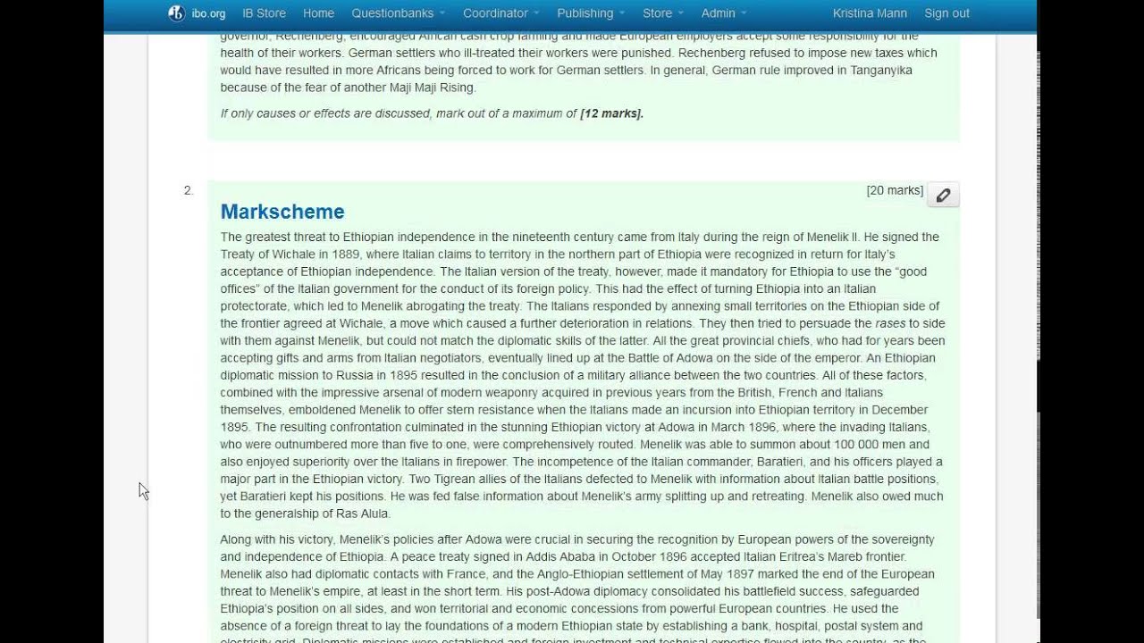 IB Questionbanks: dowloading Markscheme PDF printing from PDF