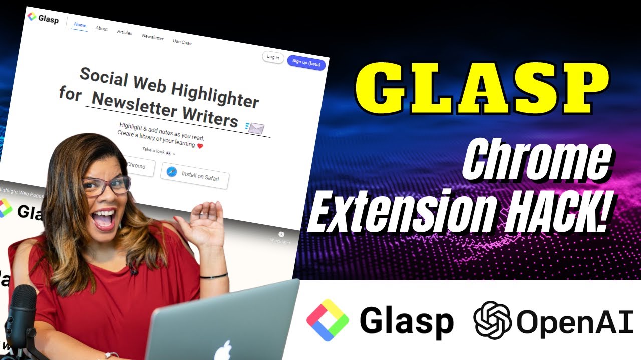 GLASP - ChatGPT Extension + AI Hack | Write YouTube Comments Without Even Watching the Video!