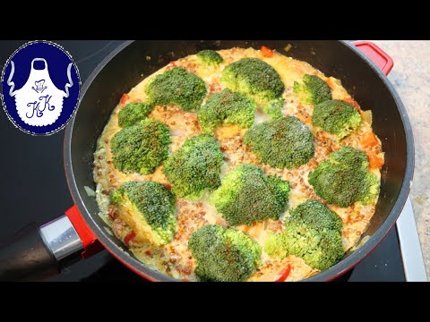 Pfannengericht Buchweizen mit Brokkoli weniger als 30 Minuten auf dem Tisch / Vegetarisch