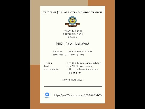 7th Feb, 2022: RILRU SAWI INKHAWM