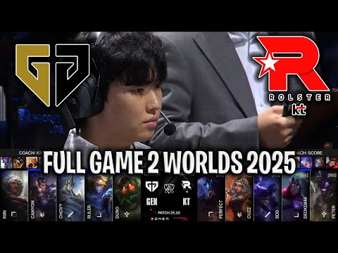 RULER EZREAL GOD!😱 - GEN vs KT Game 2 WORLDS 2025 SEMIFINALS | GENG vs KT ROLSTER G2 WORLDS 2025
