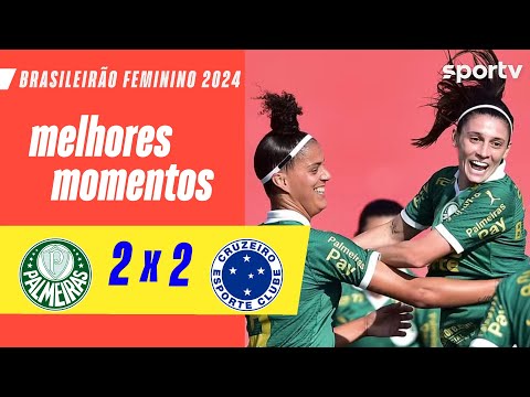 Gols e lances de Palmeiras x Cruzeiro
