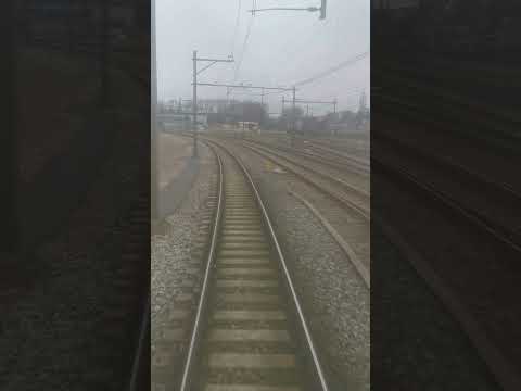 Rear Window View From The Train On The Approach To Hilversum Netherlands