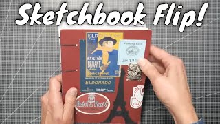 Watercolor Sketchbook Flip through 2024 France - August 2025