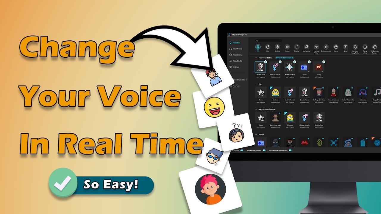 Mudar a voz grátis em tempo real