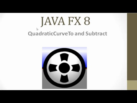 JavaFX 8 Tutorial - Quadratic Curve and Subtract #6