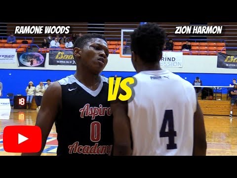 HEATED! Zion Harmon VS Ramone Woods! #1 PG in 2021