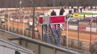 preview picture of video 'Selinsgrove Speedway 410 Sprint Car Highlights 3-23-14'