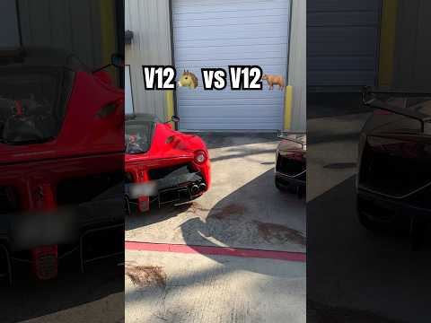 Battle of V12🔥 Which are you taking?!#lambo #revbattle #laferrari #huracan #aventador #svj #gintani