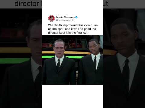 Will Smith improvised this iconic line on the spot, and it was so good the director kept it