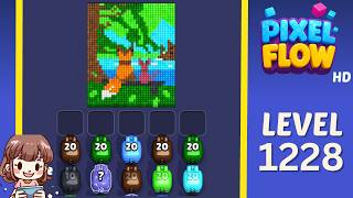Pixel Flow Level 1228 Solution Walkthrough