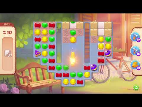 Homescapes 1702 Level - 18 moves - NO BooSTERS