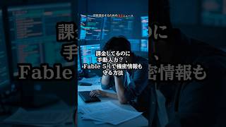 課金してるのに手動入力？ 、Fable 5.1で機密情報も守る方法
