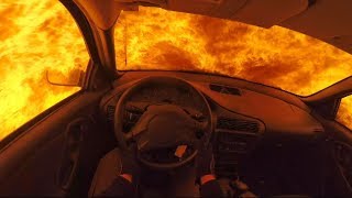 Chevy Cavalier ON FIRE!