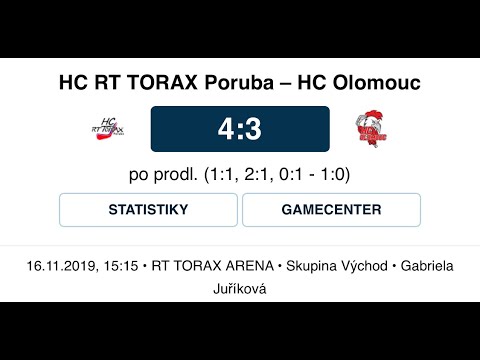 16.kolo HC RT TORAX Poruba - HC Olomouc
