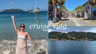 Cruise Vlog | a morning in Tortola, meals on the ship, skincare at sea