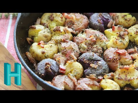 How to Make Smashed Roasted Potatoes | Hilah Cooking