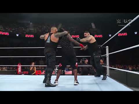 R - Truth betrayed by The Miz in the ring against Authors Of Pain _ Raw 30/09/24