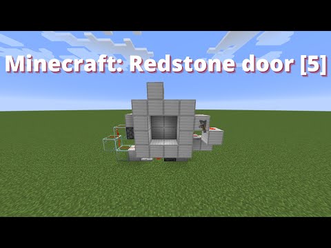 Minecraft: Redstone Door [Level 5] 2x2 Spiral Door Bedrock/Java