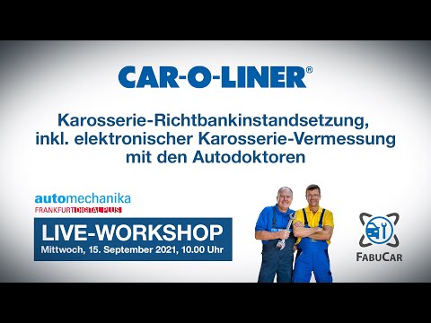 Car-O-Liner-Workshop – Karosserie-Richtbankinstands. inkl. elektr. Vermessung (mit den Autodoktoren)