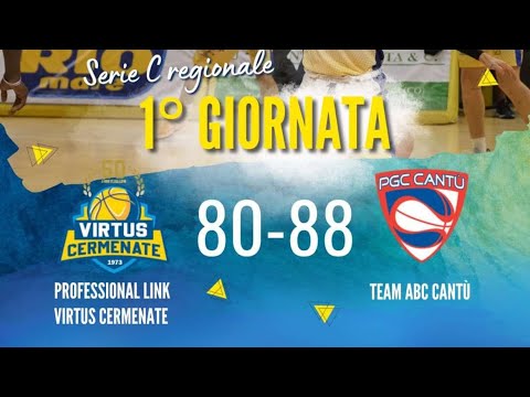 PROFESSIONAL LINK VIRTUS CERMENATE vs TEAM ABC Cantù 23/09//2023 ore 21:00