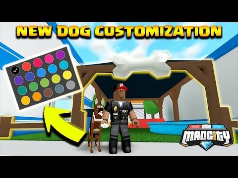 New Update Custom Police Dogs Roblox Mad City Gravycatman - roblox mad city new dog customization update