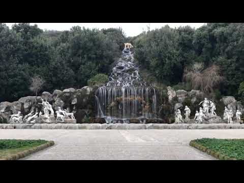 Caserta Italy -  palace & park walking