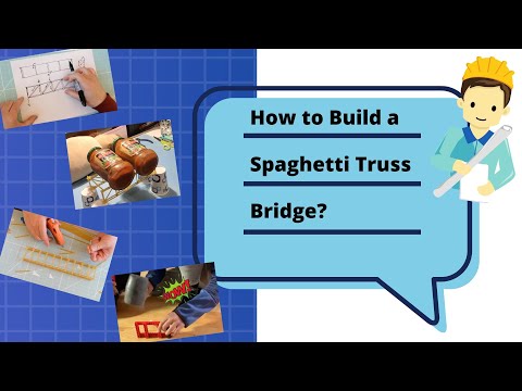 How to Build a Spaghetti Truss Bridge? Architecture For Kids/Bridge Series (1) Truss Bridge