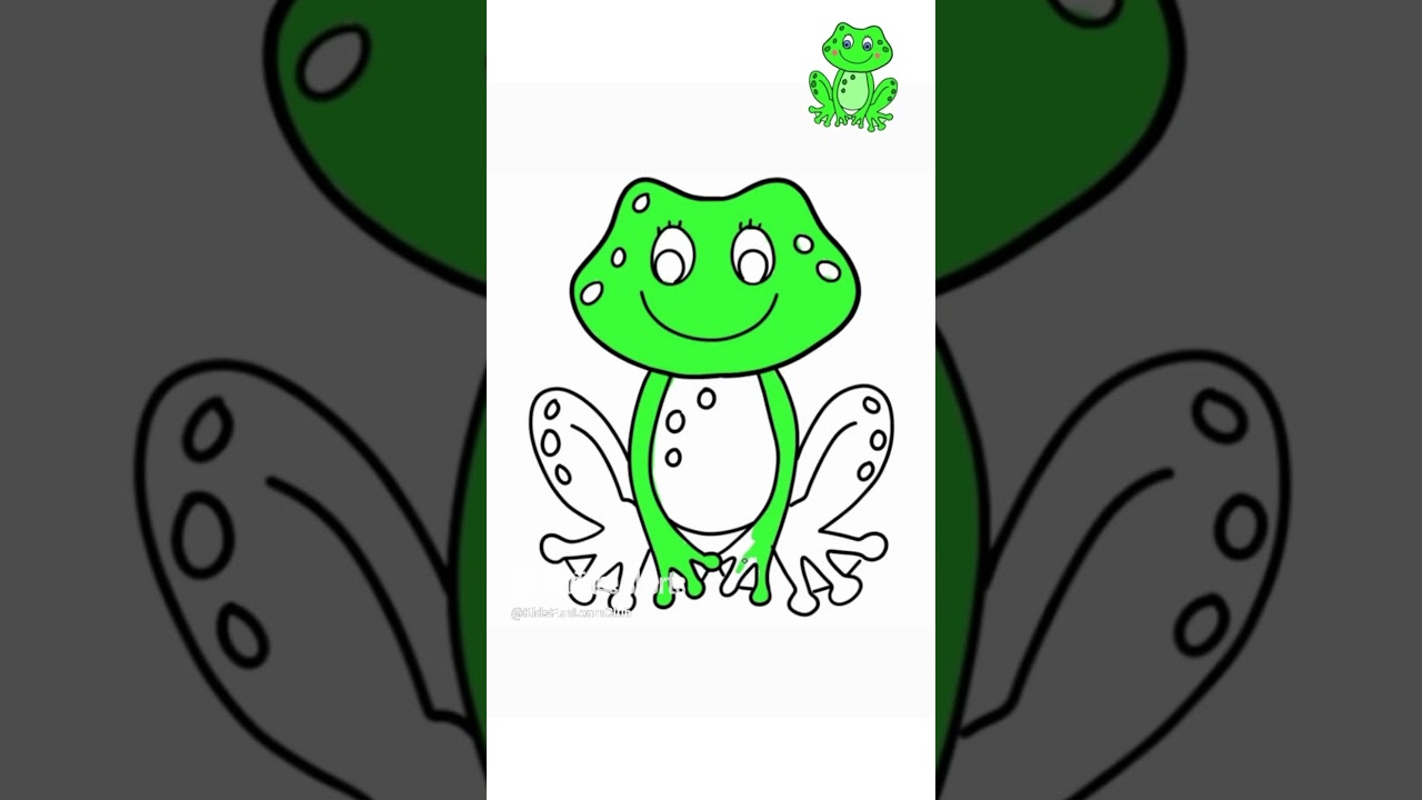 Draw Cute Frog #viral #trending #youtube #youtubeshorts #frog #cute #art #viralvideo #trendingshorts