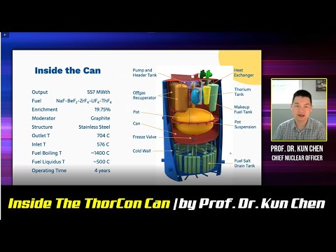 Inside The Thorcon Can : Lecture by Prof Dr Kun Chen, Thorcon Chief Nuclear Officer.