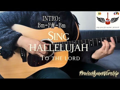 Sing Hallelujah To The Lord | with lyrics & guitar chords for beginners