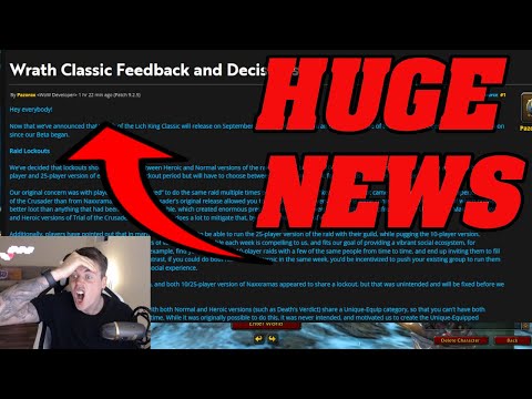 PAID SERVICE IN WOTLK!? HUGE WOTLK Classic News!