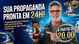 Eu vou Fazer Sua Propaganda de Vídeo ou Áudio em 24h
